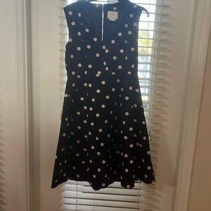 Kate Spade Black and Brown Dot Dress
